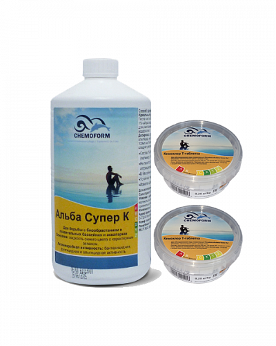 КОМПЛЕКТ Альба Супер К 1 л + Кемохлор Т-таблетка 0.25 кг