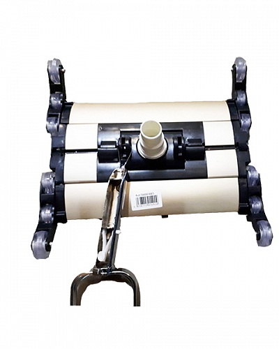 Щётка для донного пылесоса алюминиевая 4-х роликовая с нижними щетинками зажим