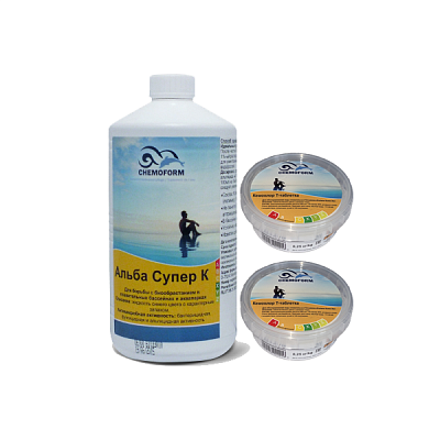 КОМПЛЕКТ Альба Супер К 1 л + Кемохлор Т-таблетка 0.25 кг