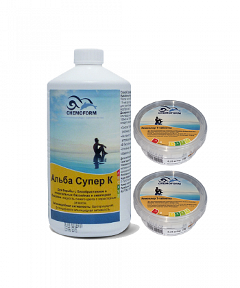 КОМПЛЕКТ Альба Супер К 1 л + Кемохлор Т-таблетка 0.25 кг